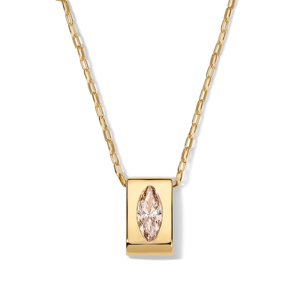 Rosario Navia Large Pendant in diamond and gold