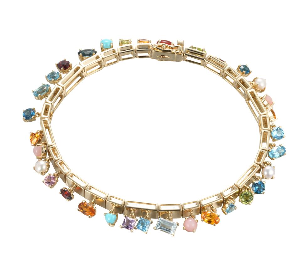 Type Jewelry multi-gem necklace
