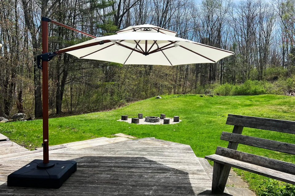 abba patio cantilever umbrella australia Patioslife Aegis Pro with Cross Base Heavy-Duty AU -Patioslife Its easy Abba Patio 10-ft Steel Brown