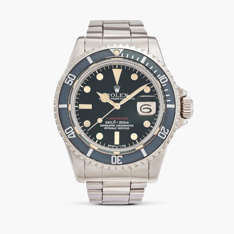 Rolex Reference 1680 "Red" Submariner, circa 1973, formerly owned by Reggie Jackson