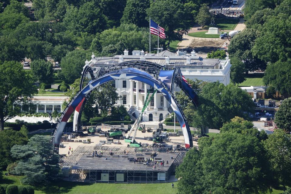 White House South Lawn UFC Construction