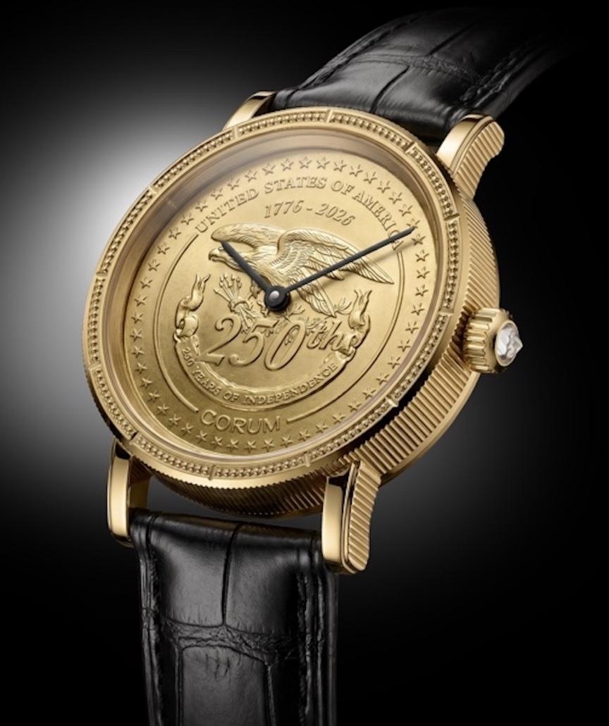 時計 Clock Cleaners Limited Edition Watch Corum Reimagines Iconic Coin Watch For America's 250th Anniversary