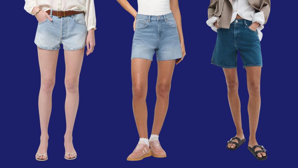 Graphic The Best Denim Shorts For Women, From Relaxed To Tailored Fits