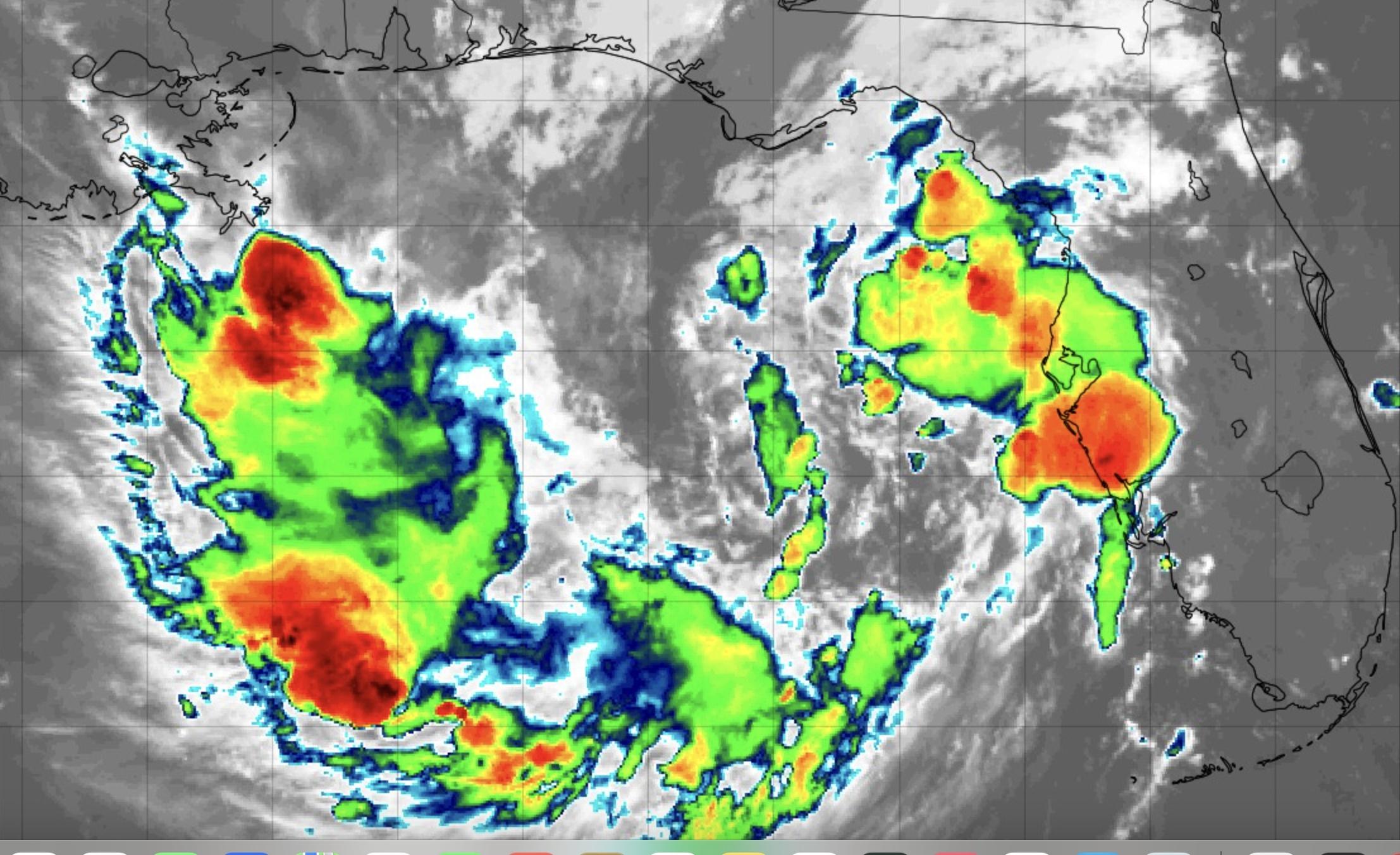 National Hurricane Center Watching System Gain Strength In The Gulf