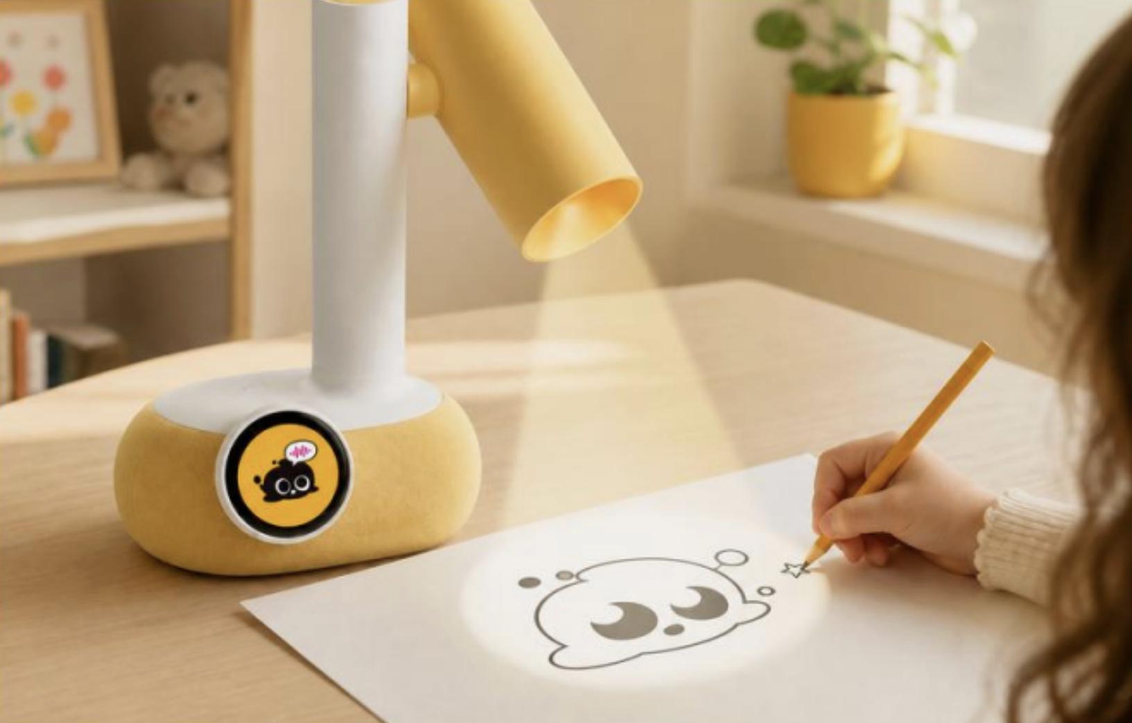 This AI Projector Turns A Child's Spoken Idea Into A Drawing Outline