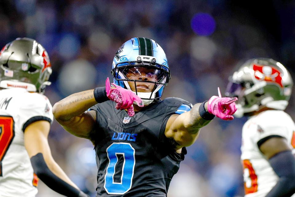Detroit Lions running back Jahmyr Gibbs.
