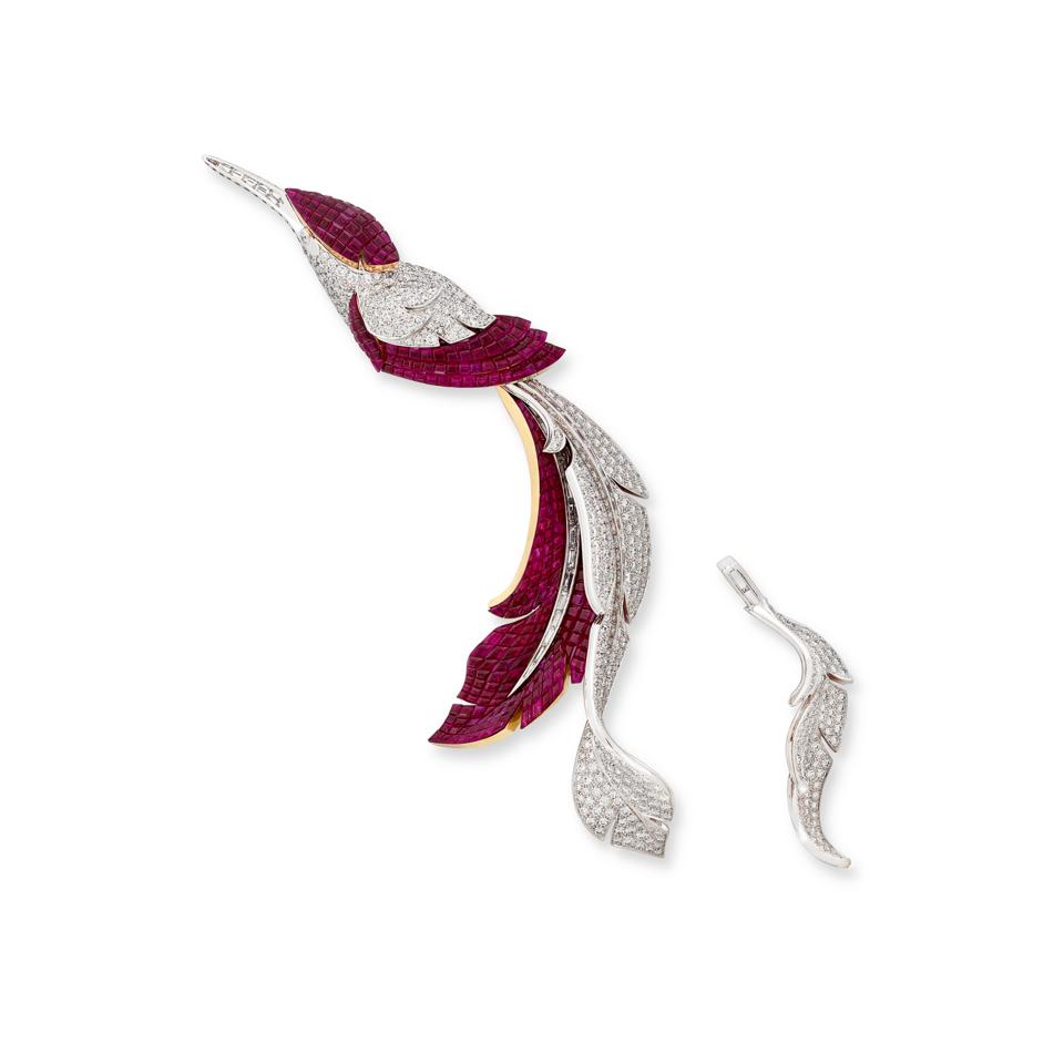 Van Cleef & Arpels Bird of Paradise brooch. Estimate: $600,000-$1 million