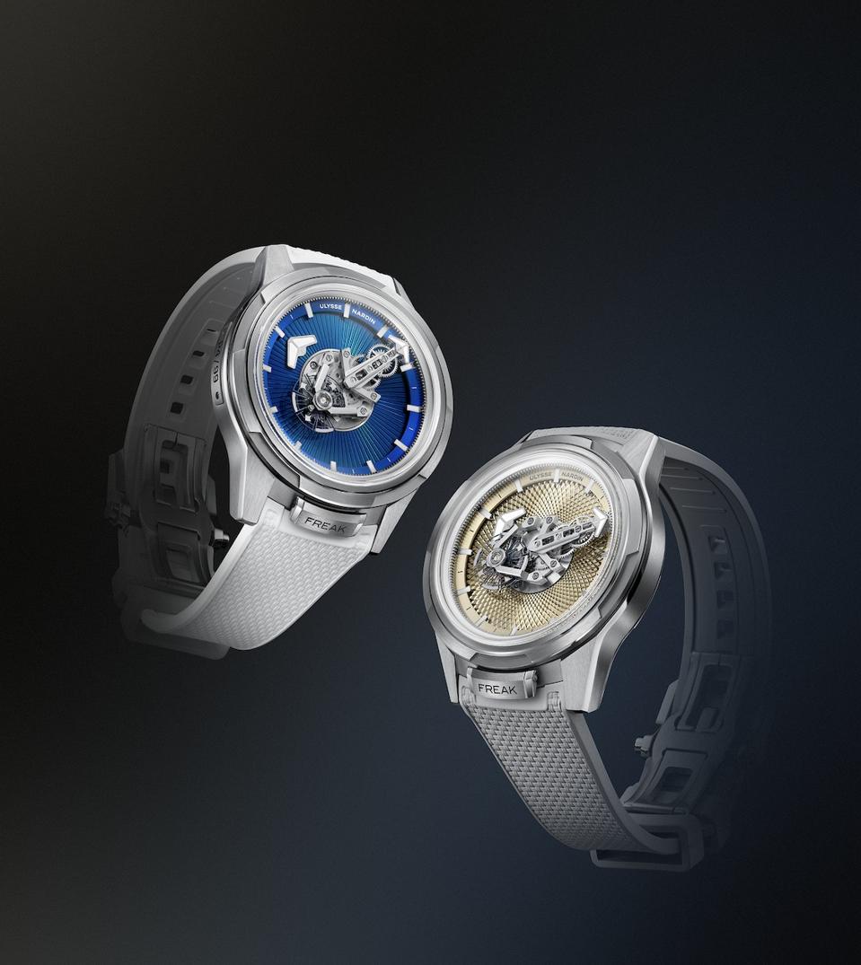 The Ulysse Nardin Freak One Blue Enamel and Guilloché watches