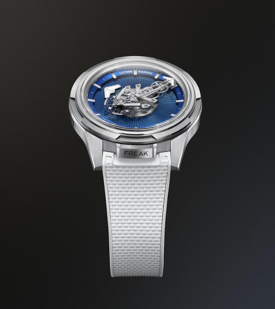 Ulysse Nardin Freak One 44mm titanium case and white rubber “ballistic” textured strap