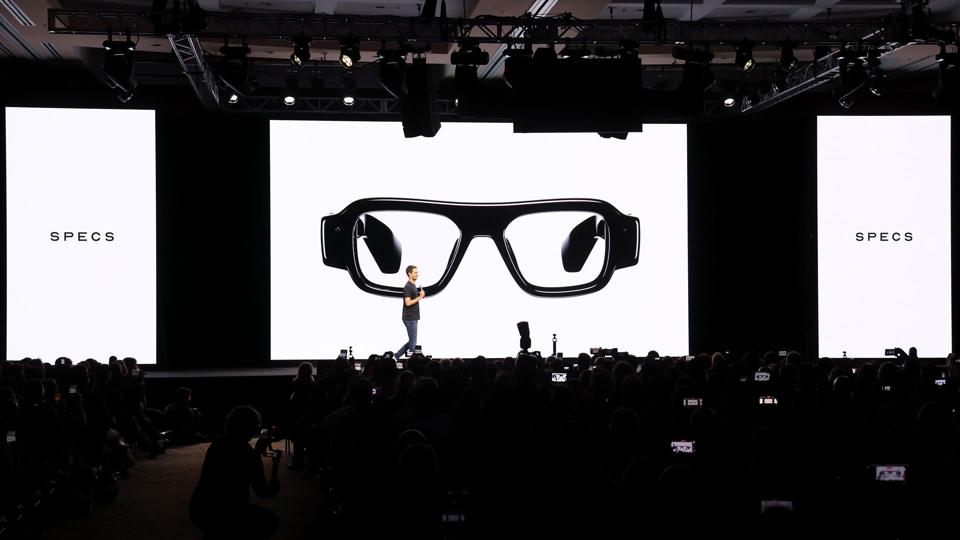 Snap Specs presented on stage