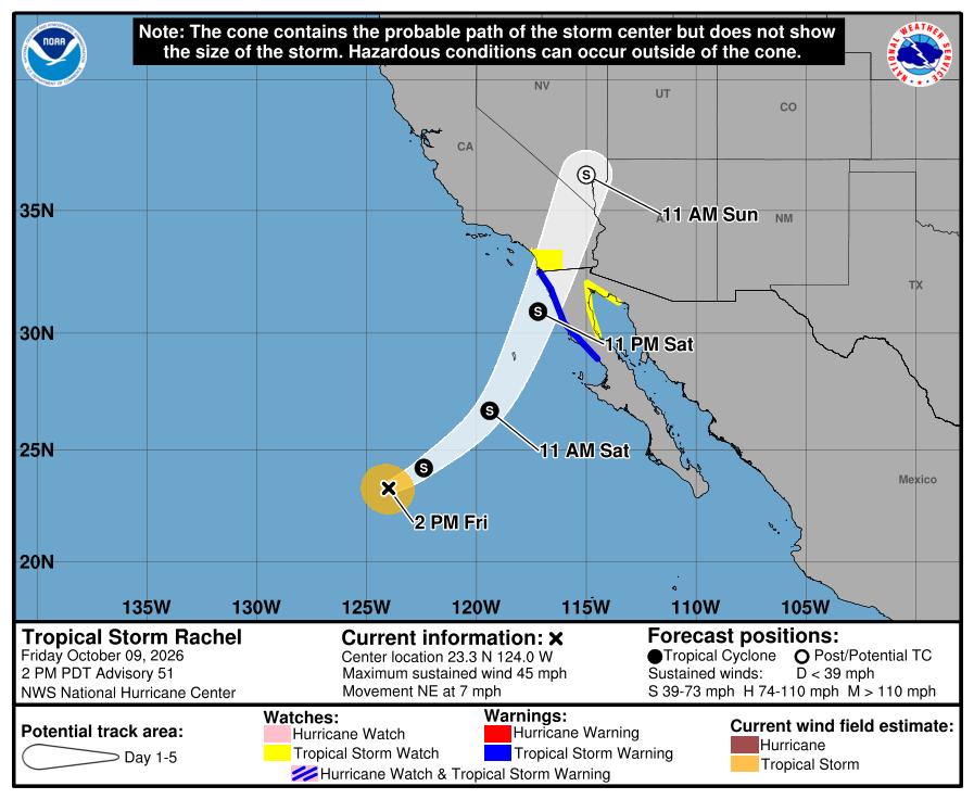 San Diego Is Under An Extremely Rare Tropical Storm Watch