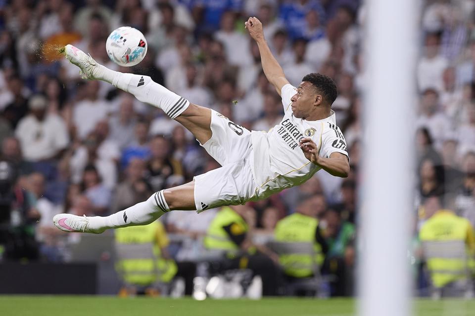Real Madrid forward Kylian Mbappe.