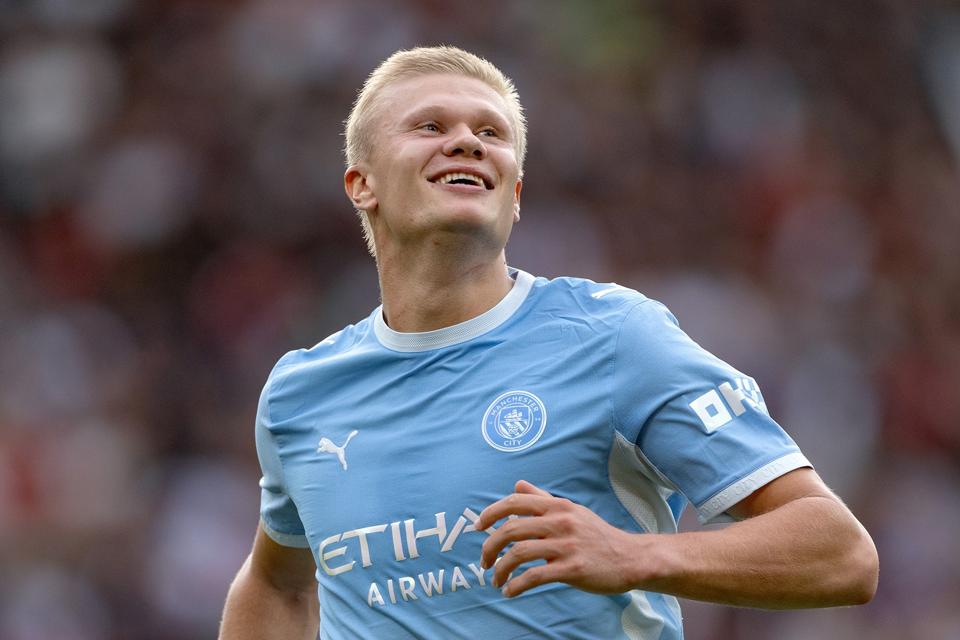 Manchester City striker Erling Haaland.