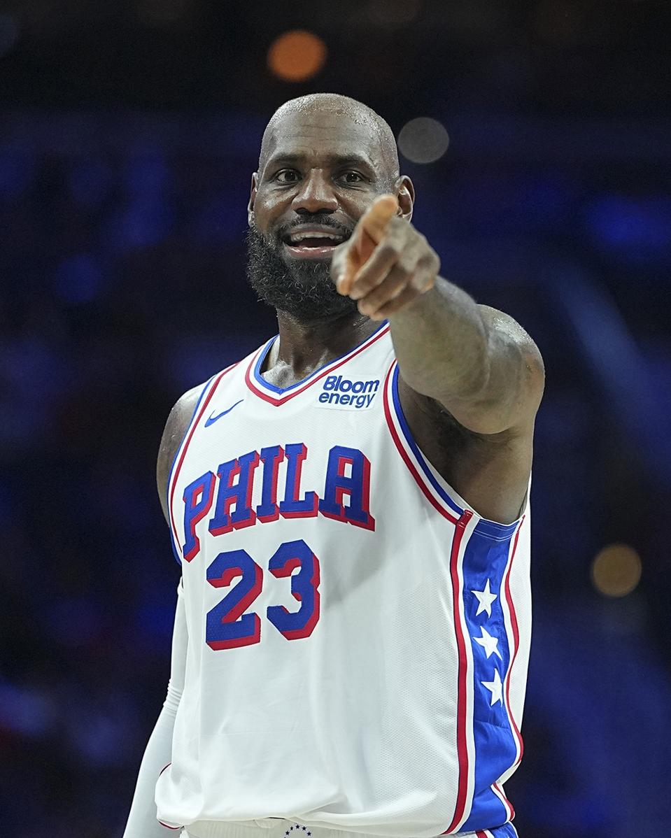 Philadelphia 76ers forward LeBron James.