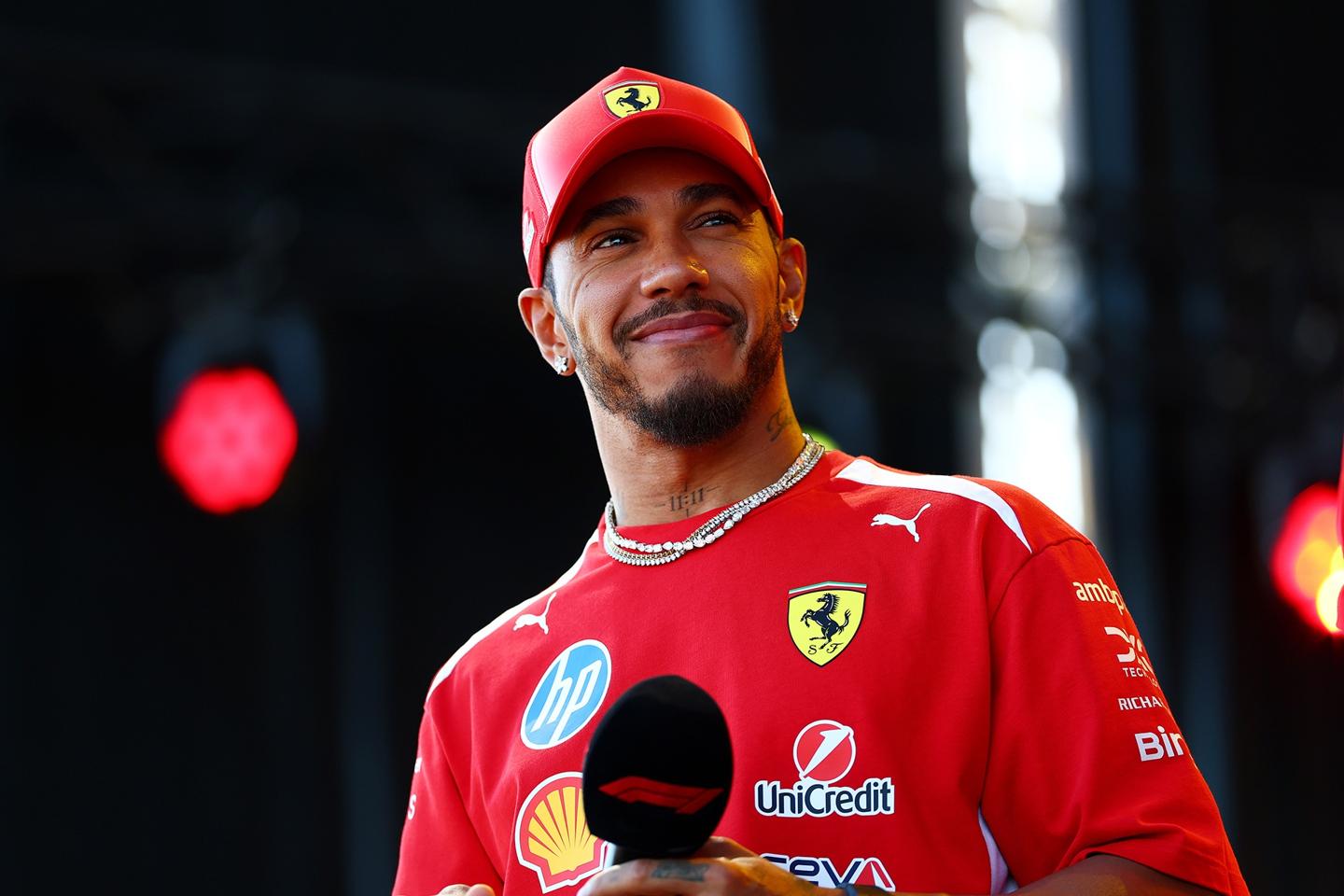 Ferrari driver Lewis Hamilton.