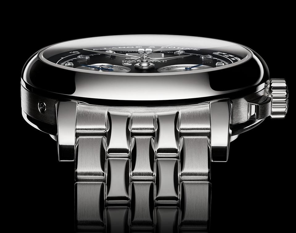 The A. Lange & Söhne Datograph Perpetual in platinum on a bracelet is limited to 50 pieces.
