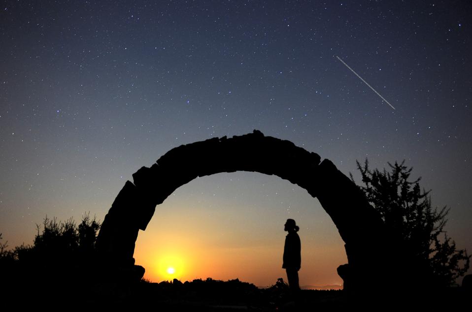 Perseid Meteor Shower in Turkey's Usak
