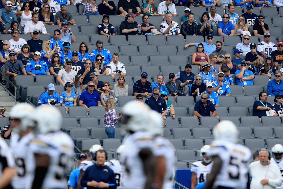 Image result for la chargers empty stadium