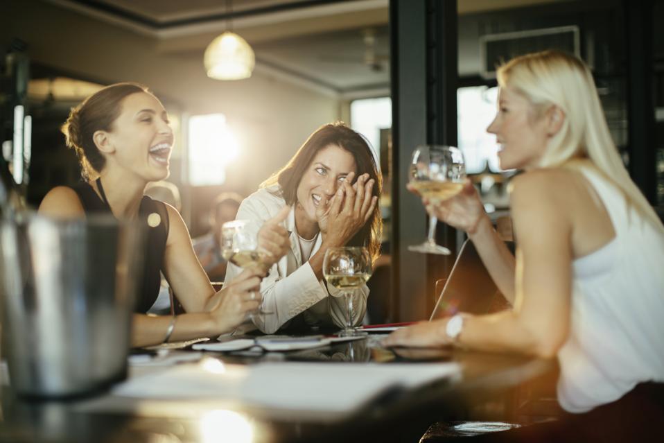 Business people having a drink