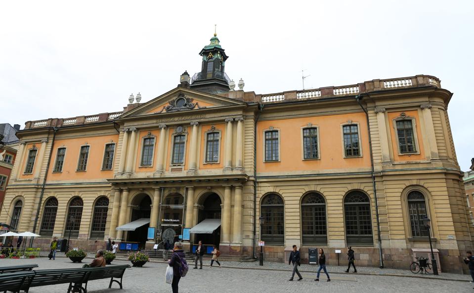 Nobel museum in Stortorget Place, Stockholm, Sweden