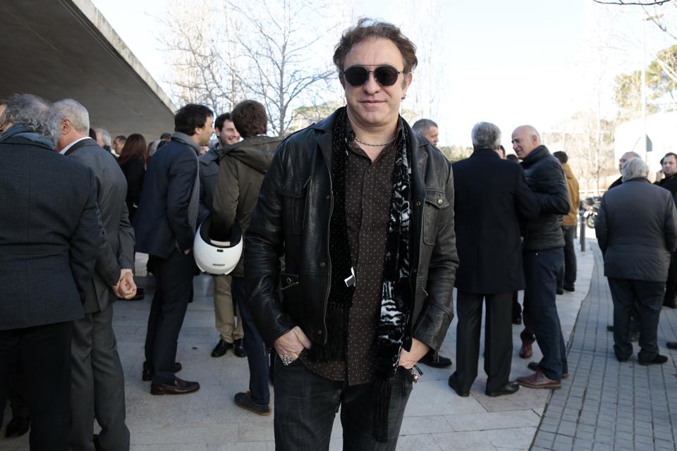 Neo Sala at Pere Balana Funeral in Barcelona