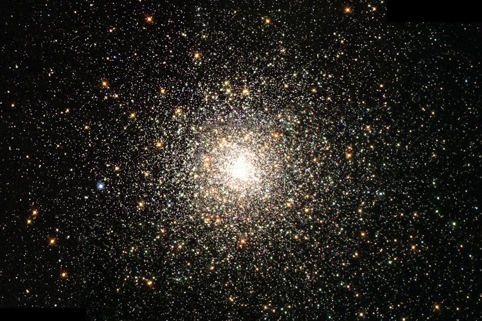 M80/NGC 6093, one of the densest globular star clusters in the Milky Way galaxy, which contains hundreds of thousands of ancient stars.