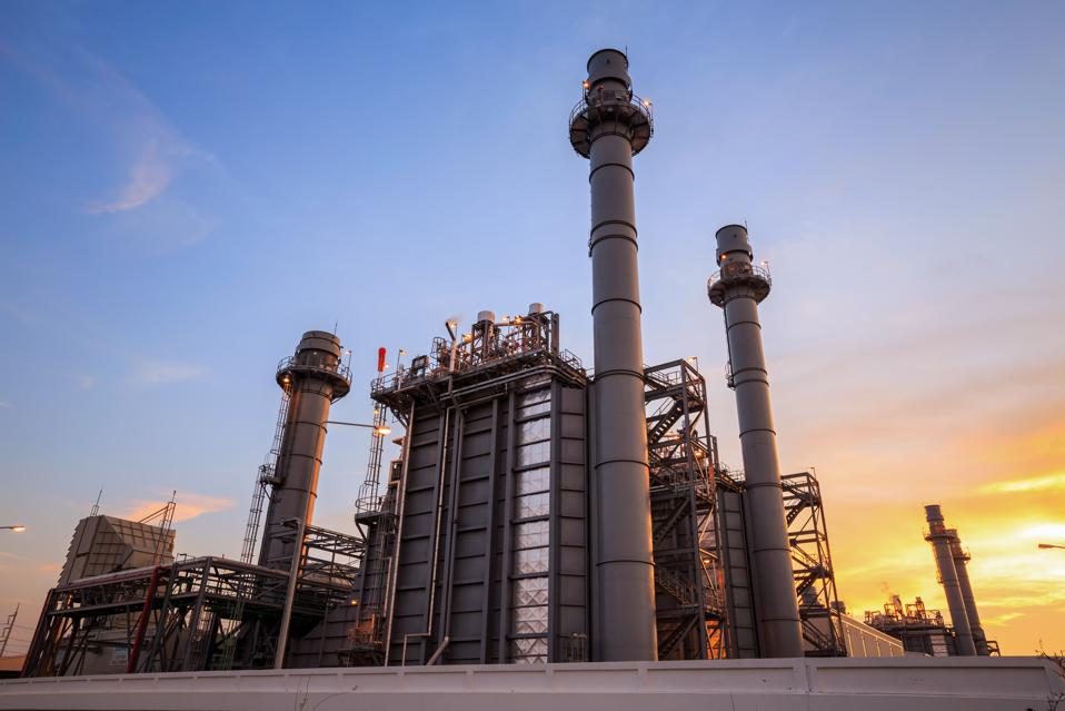 Natural gas turbine electric power plant support factory