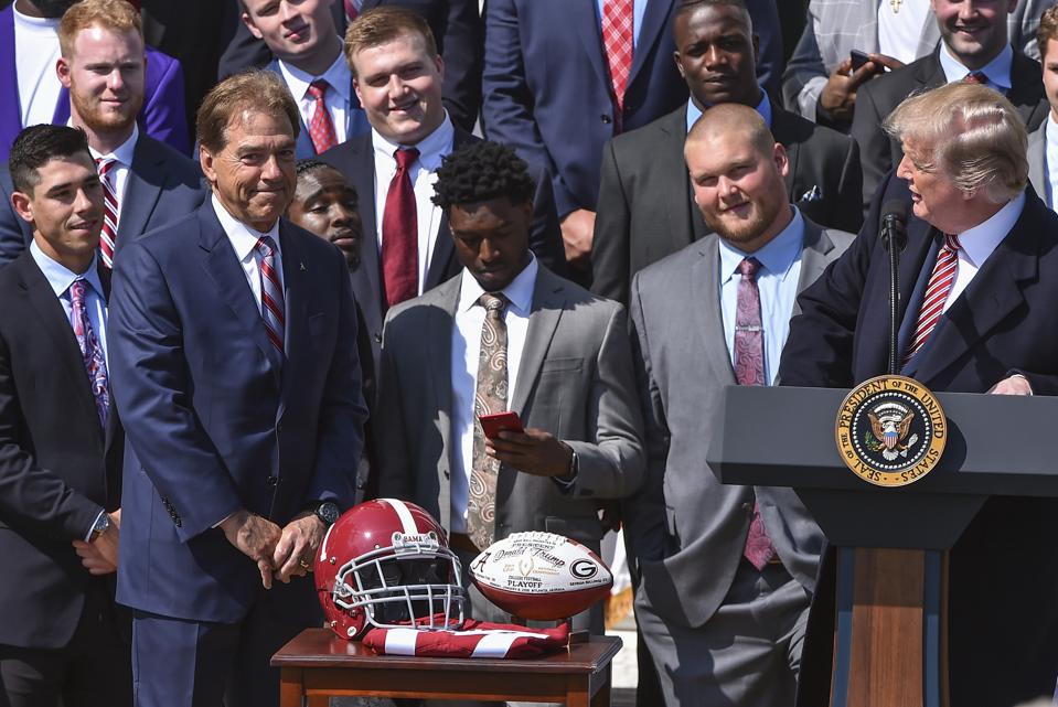 Trump To Attend Lsu Alabama Game Odds Presidential Props