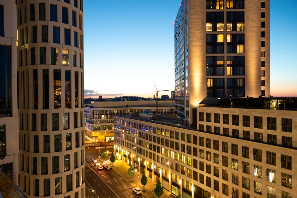 Berlin Illuminated Skyline