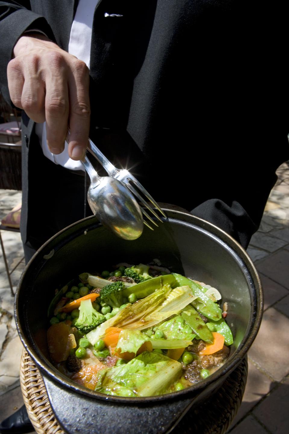 RESTAURANT D' ALAIN DUCASSE, MOUSTIERS SAINTE MARIE, ALPES DE HAUTE PROVENCE, FRANCE