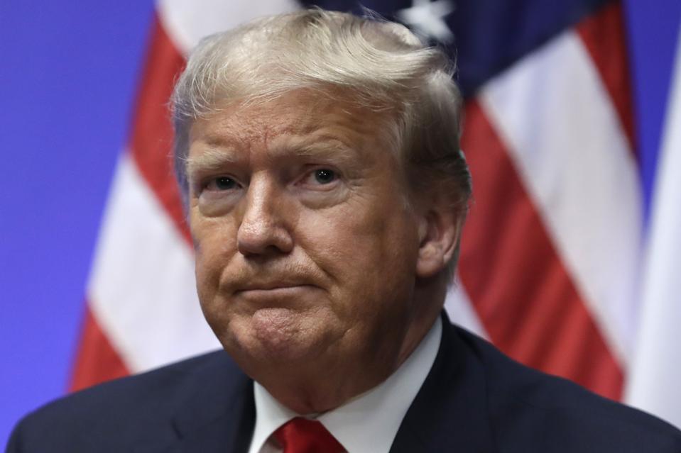 APTOPIX Britain NATO Trump