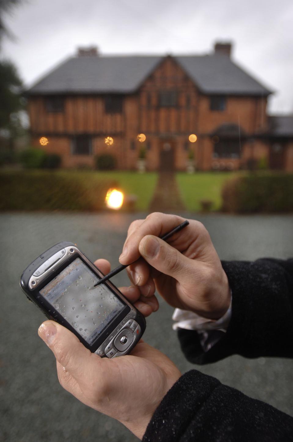 An automated smart house where various functions including the garden lights can be operated by text messaging, UK