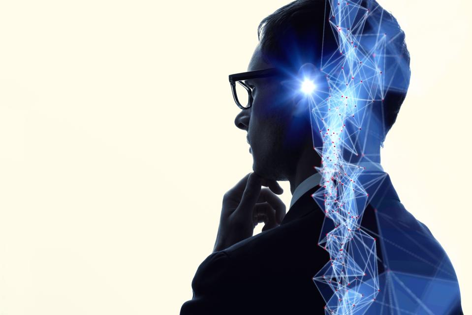 Communication network concept. AI(Artificial Intelligence).