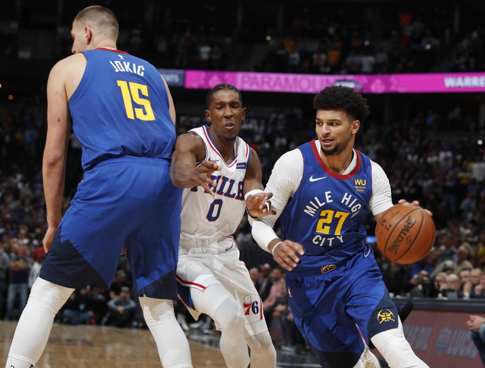 76ers Nuggets Basketball