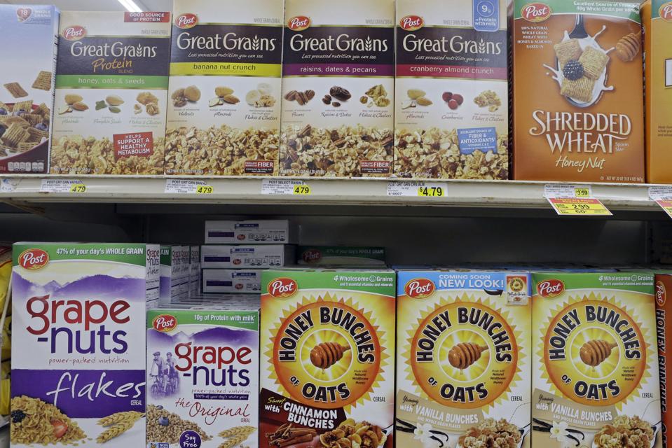 Post cereals. AP Photo/Mark Duncan